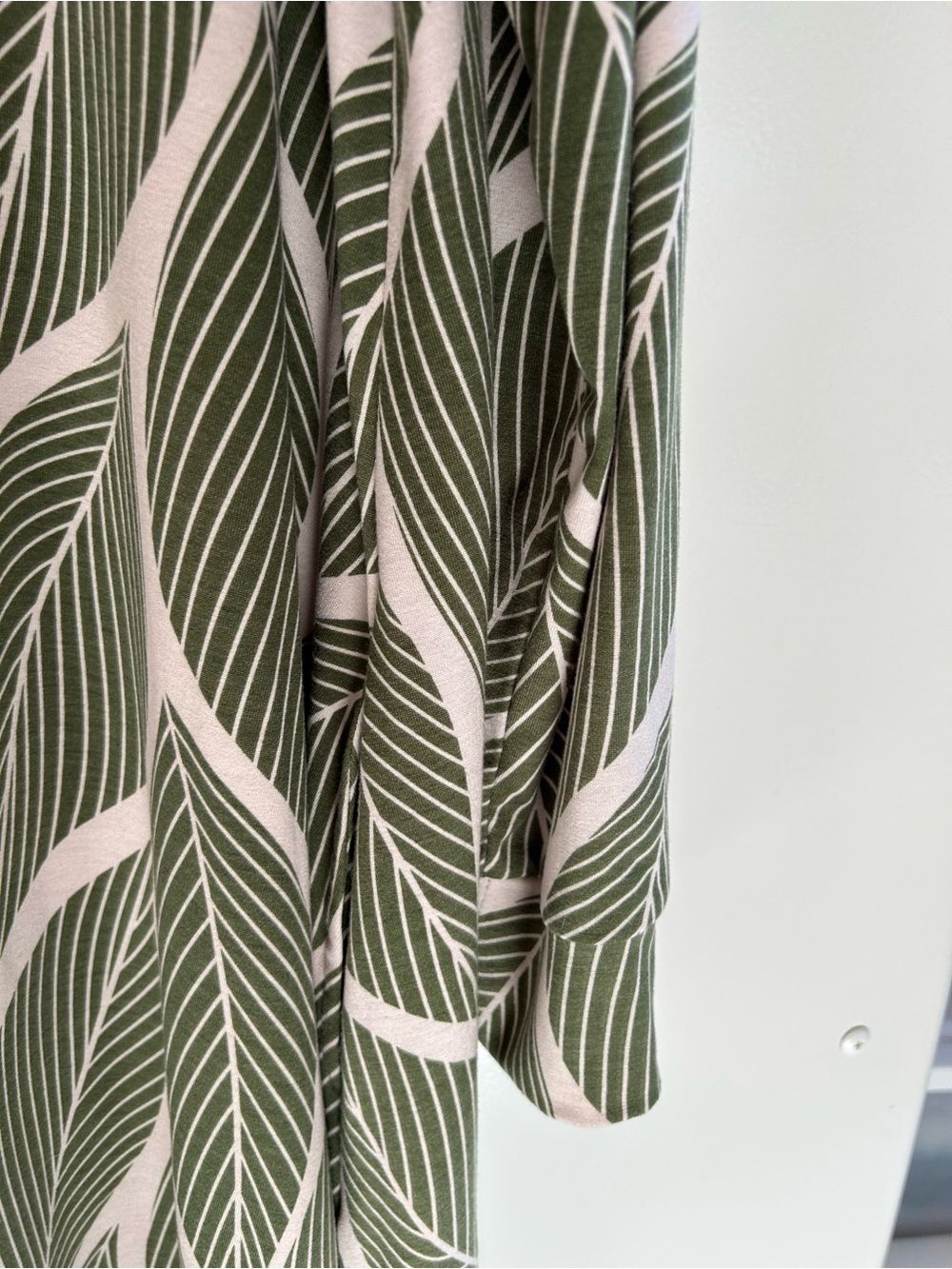 LuLaRoe Emily dress size XL olive green cream pockets - Picture 4 of 15